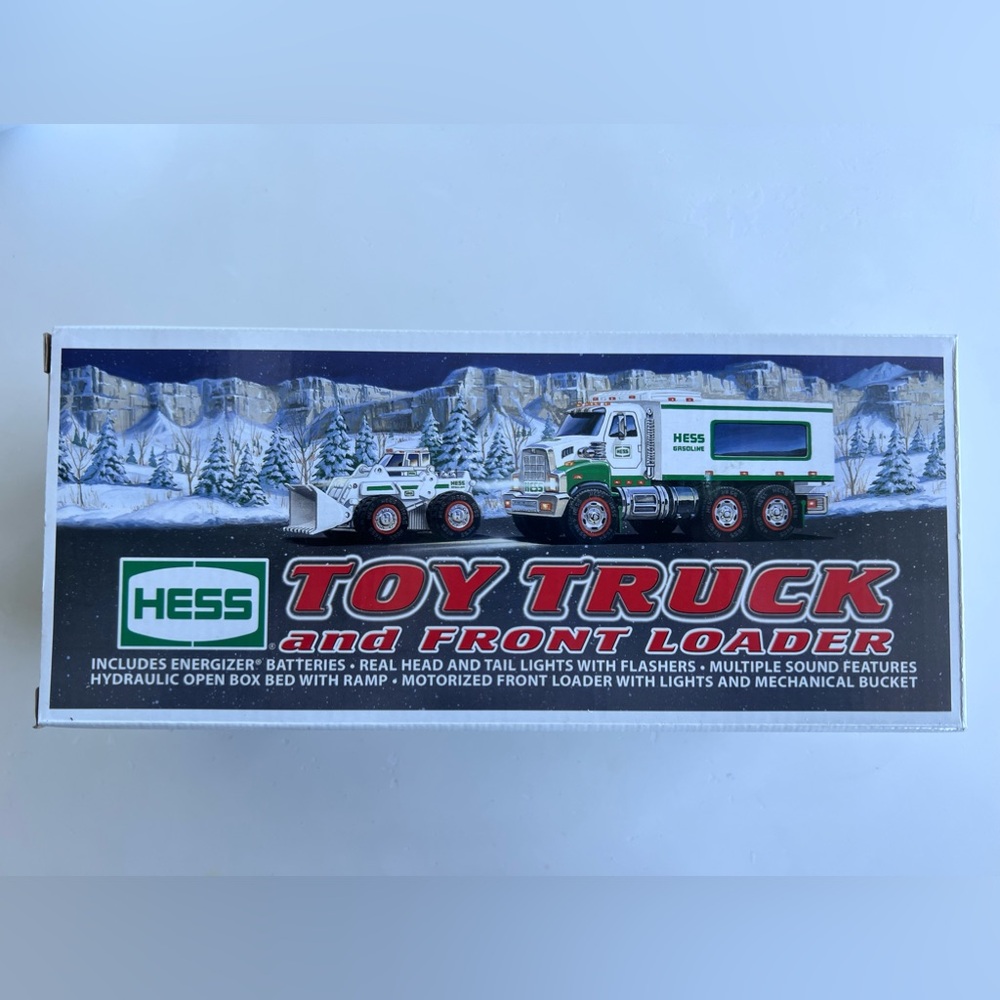 Hess toy truck. Toy truck with front loader 2008